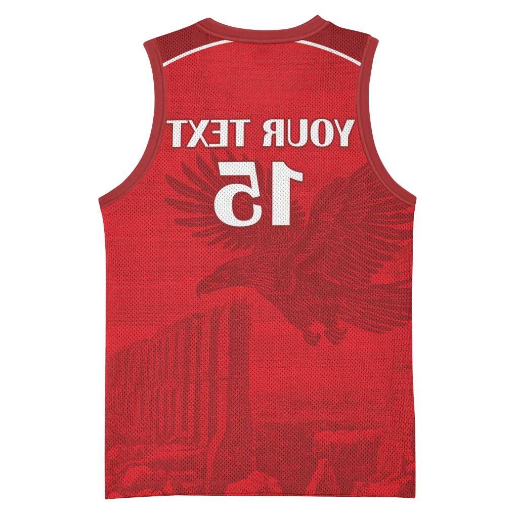 Custom Tunisia Football Basketball Jersey Eagles of Carthage Go Champion - Red Color - African Pride