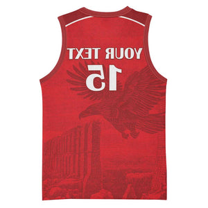 Custom Tunisia Football Basketball Jersey Eagles of Carthage Go Champion - Red Color - African Pride
