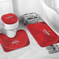 Tunisia Football Bathroom Set Red Eagles of Carthage