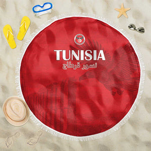Tunisia Football Beach Blanket Eagles of Carthage Go Champion - Red Color - African Pride
