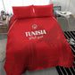 Tunisia Football Bedding Set Eagles of Carthage Go Champion - Red Color - African Pride
