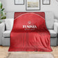 Tunisia Football Blanket Eagles of Carthage Go Champion - Red Color - African Pride