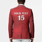 Custom Tunisia Football Blazer Red Eagles of Carthage
