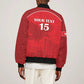 Custom Tunisia Football Bomber Jacket Eagles of Carthage Go Champion - Red Color - African Pride