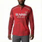 Custom Tunisia Football Button Sweatshirt Red Eagles of Carthage
