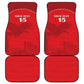Custom Tunisia Football Car Mats Eagles of Carthage Go Champion - Red Color - African Pride