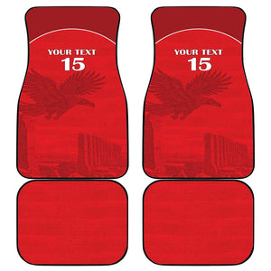 Custom Tunisia Football Car Mats Eagles of Carthage Go Champion - Red Color - African Pride