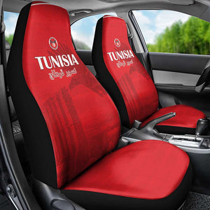 Tunisia Football Car Seat Cover Eagles of Carthage Go Champion - Red Color - African Pride
