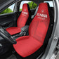 Tunisia Football Car Seat Cover Eagles of Carthage Go Champion - Red Color - African Pride