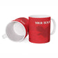 Custom Tunisia Football Ceramic Mug Red Eagles of Carthage