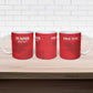 Custom Tunisia Football Ceramic Mug Red Eagles of Carthage