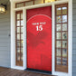Custom Tunisia Football Door Cover Red Eagles of Carthage