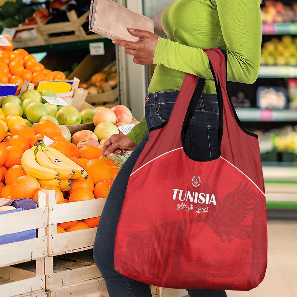 Tunisia Football Grocery Bag Eagles of Carthage Go Champion - Red Color - African Pride