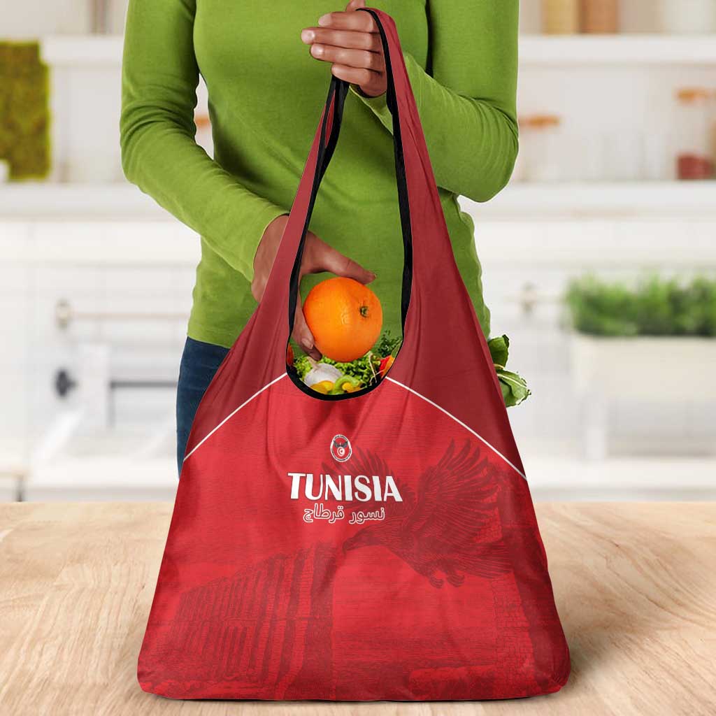 Tunisia Football Grocery Bag Eagles of Carthage Go Champion - Red Color - African Pride