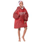 Custom Tunisia Football Kid Wearable Blanket Hoodie Eagles of Carthage Go Champion - Red Color - African Pride