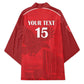 Custom Tunisia Football Kimono Red Eagles of Carthage