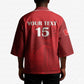 Custom Tunisia Football Kimono Red Eagles of Carthage