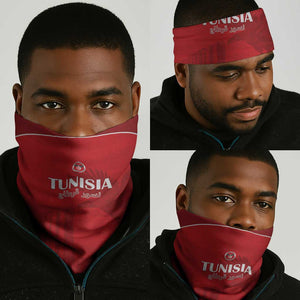 Tunisia Football Neck Gaiter Eagles of Carthage Go Champion - Red Color - African Pride
