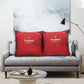 Tunisia Football Pillow Cover Red Eagles of Carthage