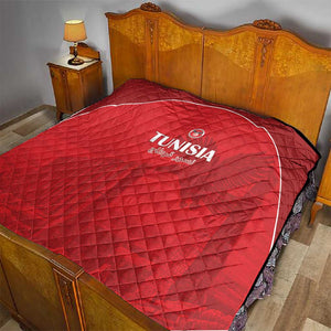 Tunisia Football Quilt Eagles of Carthage Go Champion - Red Color - African Pride