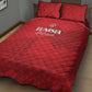 Tunisia Football Quilt Bed Set Eagles of Carthage Go Champion - Red Color - African Pride