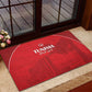 Tunisia Football Rubber Doormat Eagles of Carthage Go Champion - Red Color - African Pride