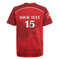 Custom Tunisia Football Rugby Jersey Eagles of Carthage Go Champion - Red Color - African Pride