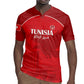 Custom Tunisia Football Rugby Jersey Eagles of Carthage Go Champion - Red Color - African Pride