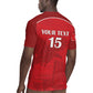 Custom Tunisia Football Rugby Jersey Eagles of Carthage Go Champion - Red Color - African Pride