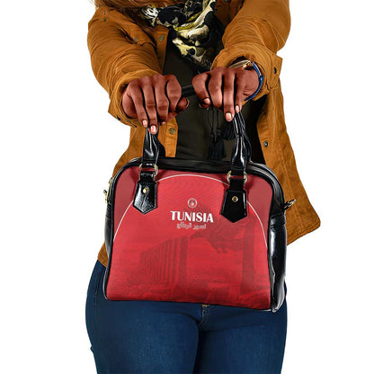 Tunisia Football Shoulder Handbag Eagles of Carthage Go Champion - Red Color - African Pride