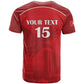 Custom Tunisia Football T shirt Eagles of Carthage Go Champion - Red Color - African Pride