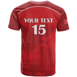 Custom Tunisia Football T shirt Eagles of Carthage Go Champion - Red Color - African Pride