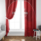 Tunisia Football Window Curtain Eagles of Carthage Go Champion - Red Color - African Pride