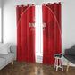 Tunisia Football Window Curtain Eagles of Carthage Go Champion - Red Color - African Pride