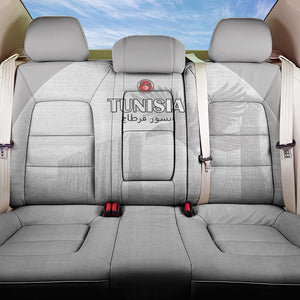 Tunisia Football Back Car Seat Cover Eagles of Carthage Go Champion - White Color - African Pride