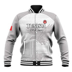 Custom Tunisia Football Baseball Jacket Eagles of Carthage Go Champion - White Color - African Pride