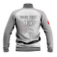 Custom Tunisia Football Baseball Jacket Eagles of Carthage Go Champion - White Color - African Pride