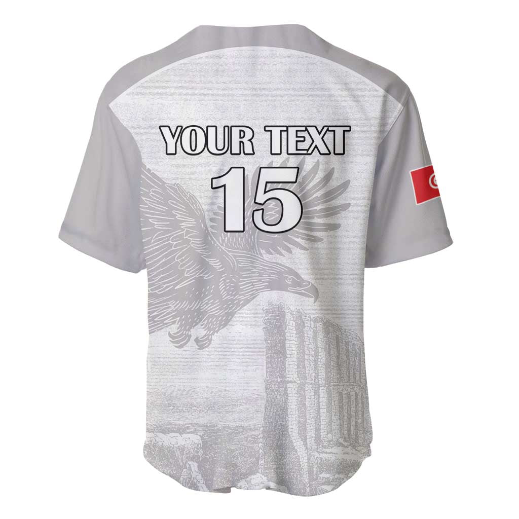 Custom Tunisia Football Baseball Jersey Eagles of Carthage Go Champion - White Color - African Pride