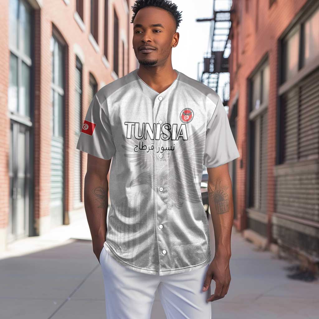 Custom Tunisia Football Baseball Jersey Eagles of Carthage Go Champion - White Color - African Pride