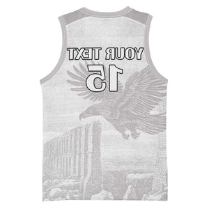 Custom Tunisia Football Basketball Jersey Eagles of Carthage Go Champion - White Color - African Pride