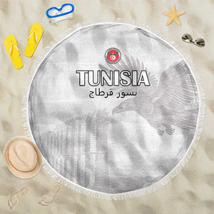Tunisia Football Beach Blanket Eagles of Carthage Go Champion - White Color - African Pride