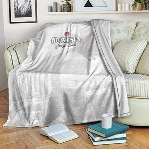 Tunisia Football Blanket Eagles of Carthage Go Champion - White Color - African Pride