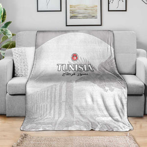 Tunisia Football Blanket Eagles of Carthage Go Champion - White Color - African Pride