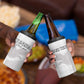 Custom Tunisia Football 4 in 1 Can Cooler Tumbler Eagles of Carthage Go Champion - White Color - African Pride