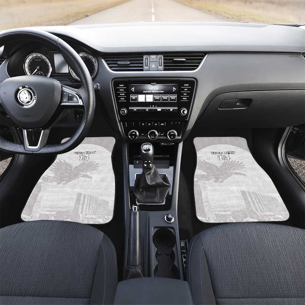 Custom Tunisia Football Car Mats Eagles of Carthage Go Champion - White Color - African Pride