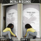 Custom Tunisia Football Door Cover White Eagles of Carthage