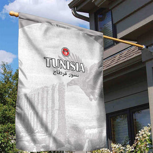 Tunisia Football Garden Flag Eagles of Carthage Go Champion - White Color - African Pride