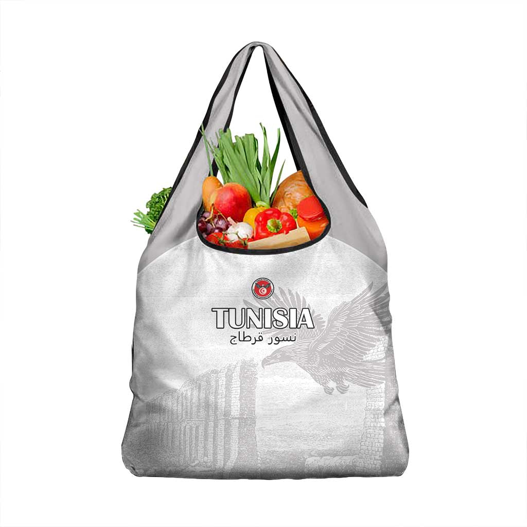 Tunisia Football Grocery Bag Eagles of Carthage Go Champion - White Color - African Pride