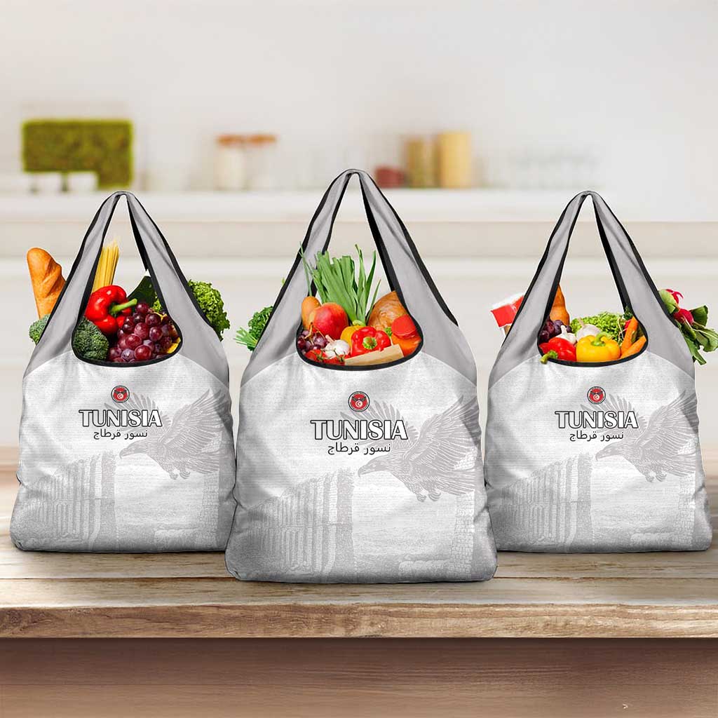 Tunisia Football Grocery Bag Eagles of Carthage Go Champion - White Color - African Pride