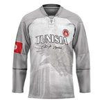 Custom Tunisia Football Hockey Jersey White Eagles of Carthage